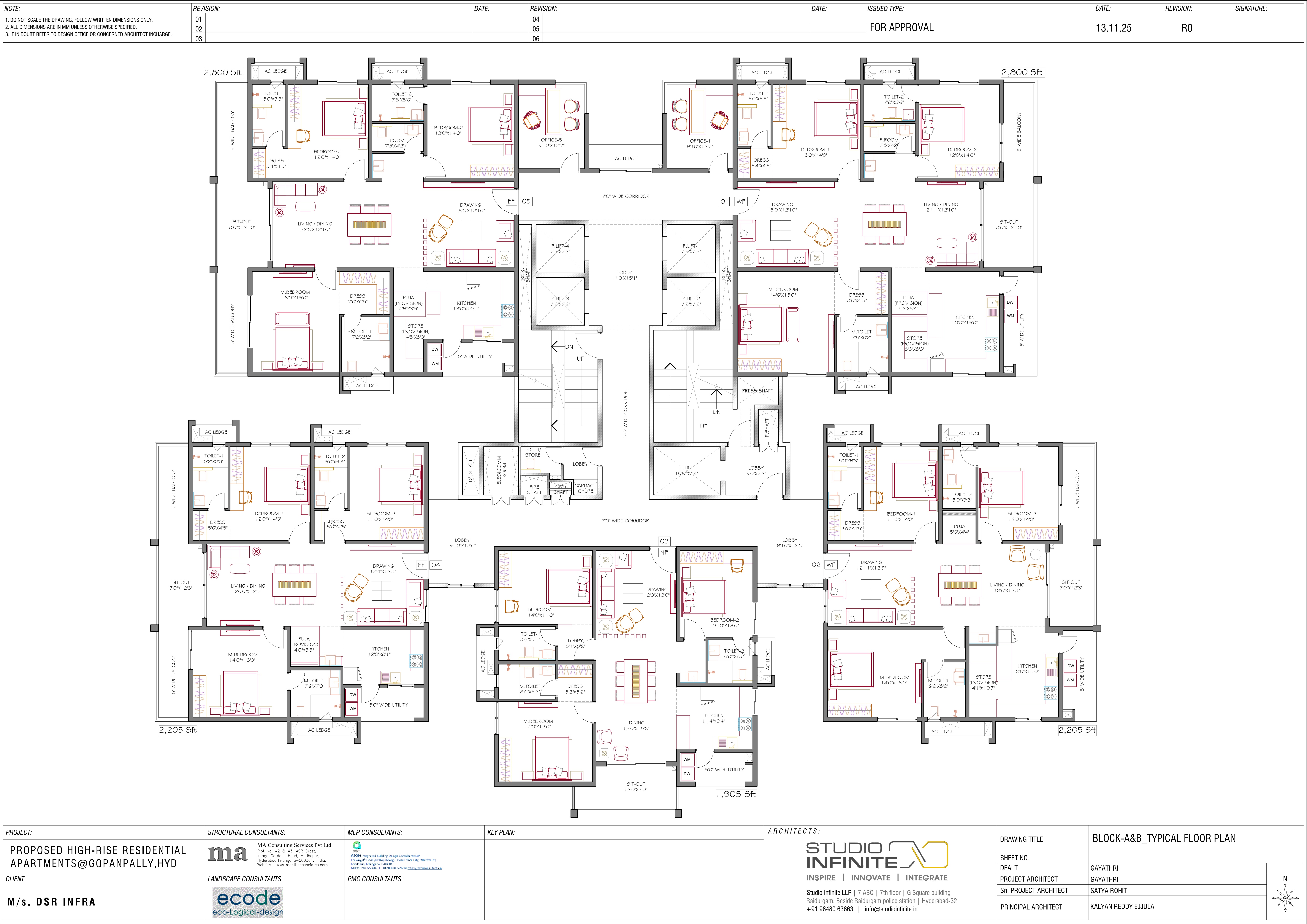 Floor Plan A & B