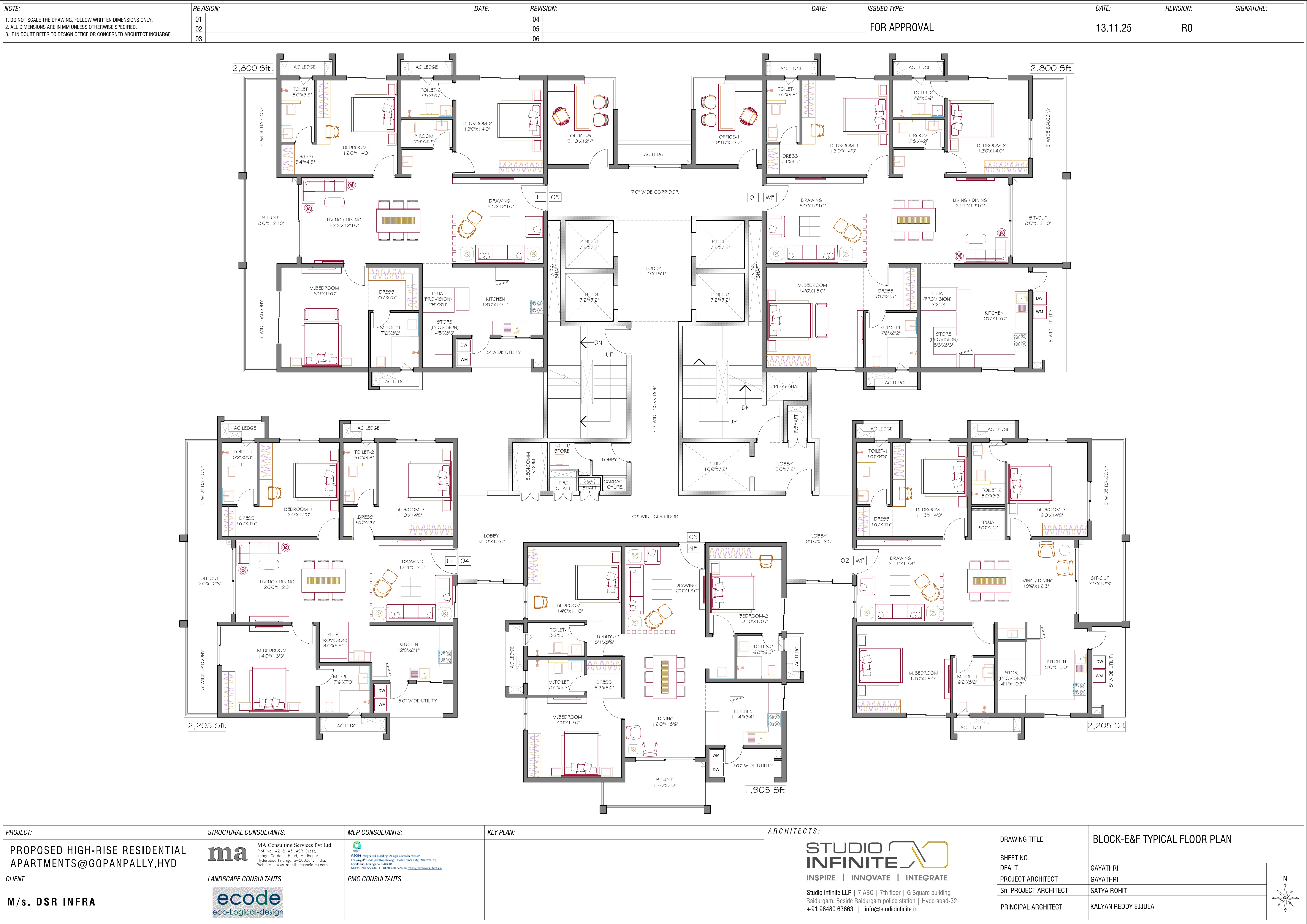 Floor Plan E & F